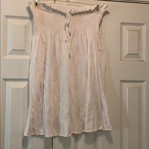 White swimsuit coverup